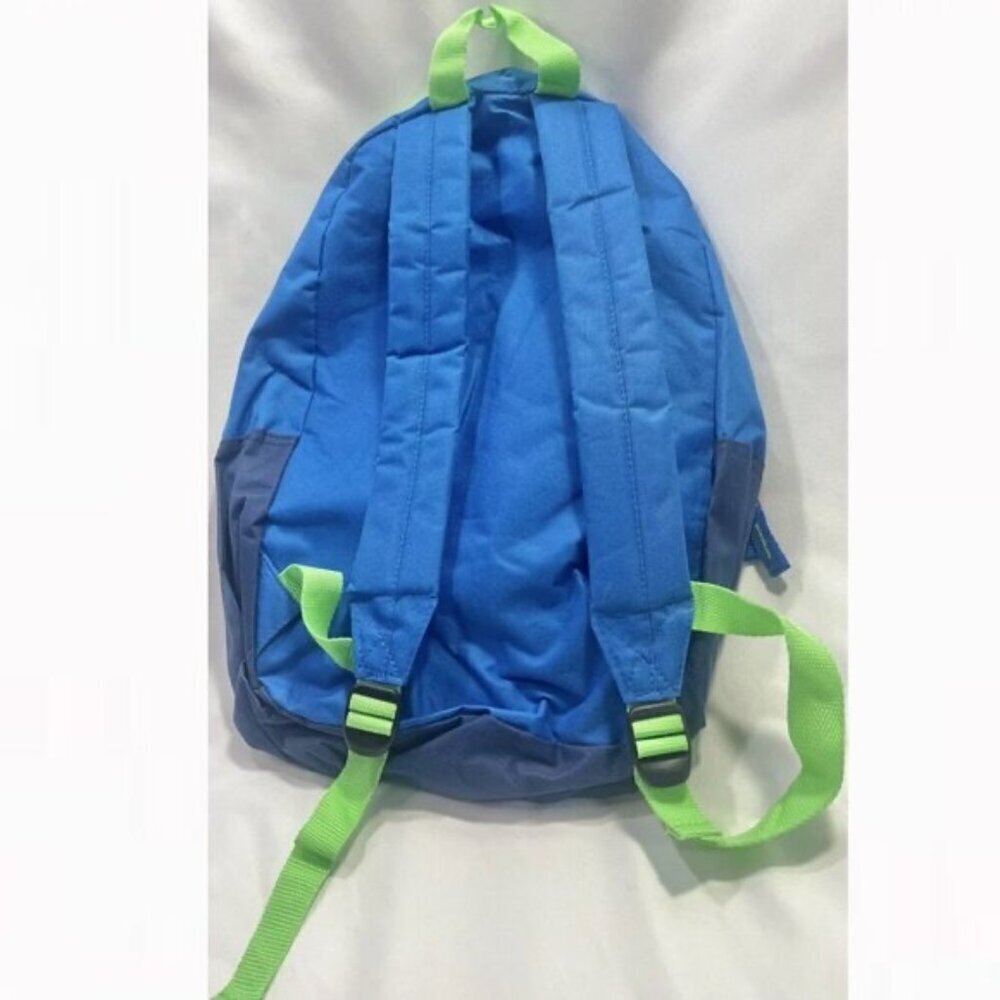 Trailmaker Backpack Classic Blue with Green Yellow Straps & Zipper NWT - Picture 9 of 9